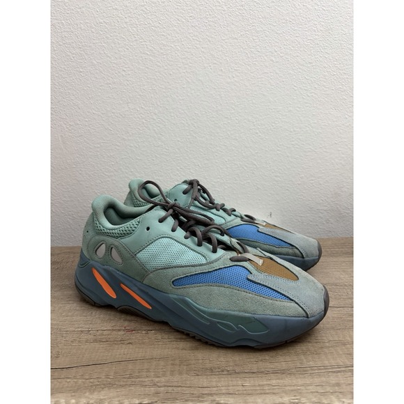 Adidas Yeezy Boost 700 Faded Azure Size 12 Pre-Owned GZ2002 Blue Green Sneakers main image 4